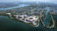 广东广州市南沙全民文化体育综合体项目现场图片