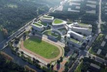 上海市宝山区上海师范大学附属中学宝山分校新建工程现场图片
