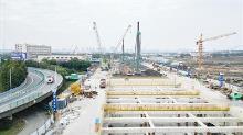 浙江宁波市轨道交通6号线工程现场图片