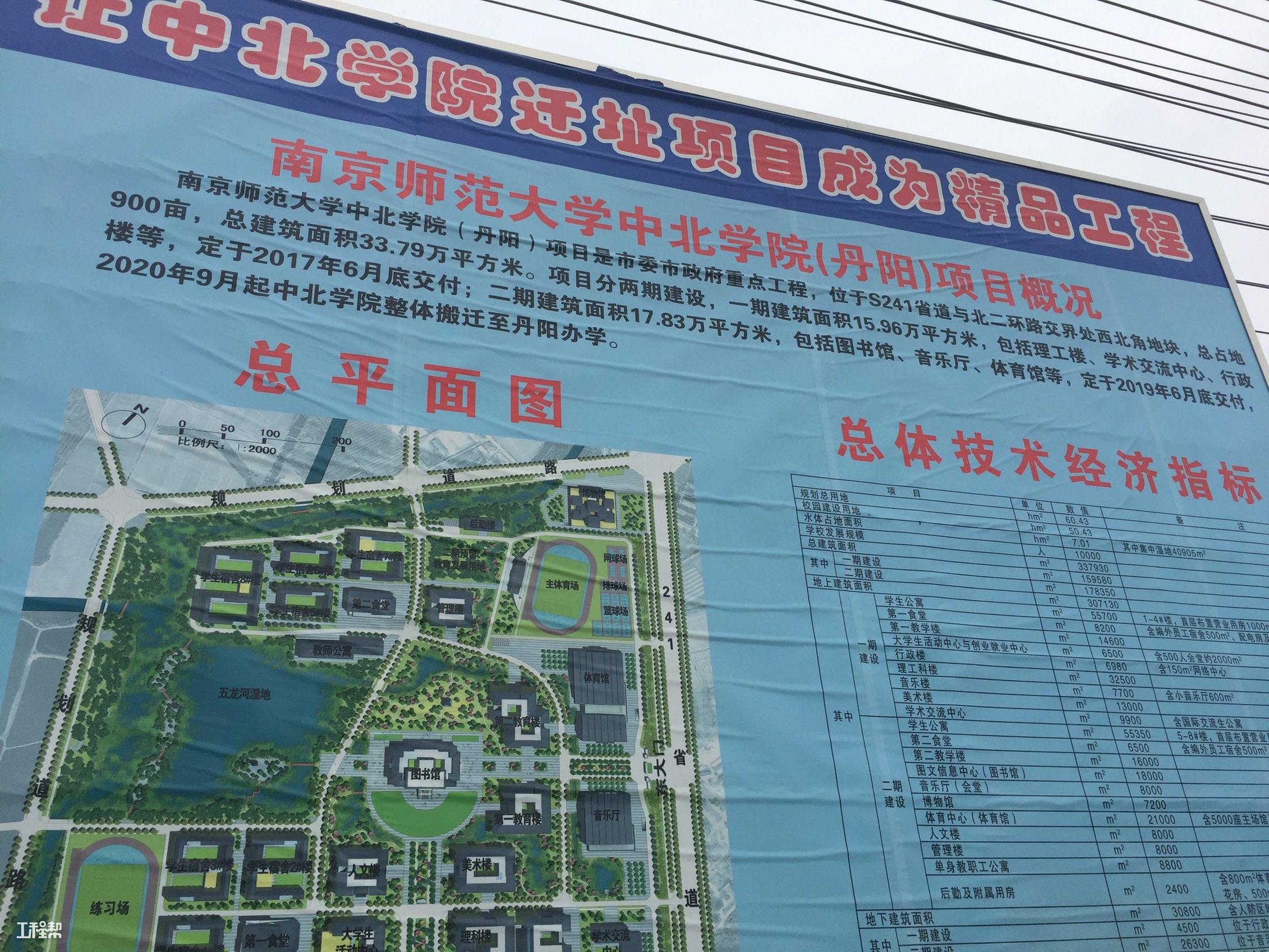 镇江市南京师范大学中北学院(丹阳)项目(丹阳市教育投资发展有限公司)