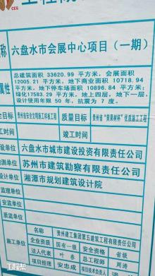 六盘水市城市建设投资有限责任公司会展中心（一期）工程现场图片