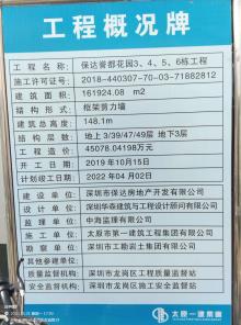 广东深圳市保达誉都花园3、4、5、6栋工程现场图片