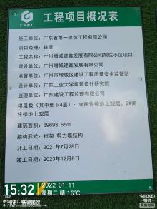 广州增城建鑫发展有限公司商住小区工程（广东广州市）现场图片