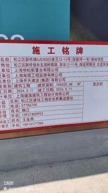 上海松江区新桥镇SJS30003单元12-13号（砖新河一号）地块项目现场图片