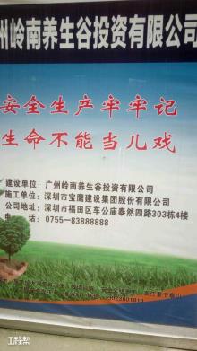 广州养生谷投资有限公司岭南国际养老健康产业园(基地)工程现场图片