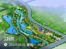 西安市长安潏河湿地公园南入口景观绿化工程（西安市常宁开发建设有限公司）现场图片