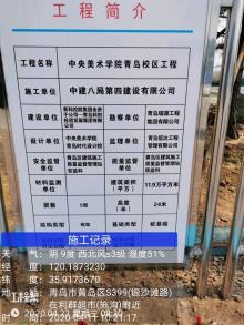 山东青岛市中央美术学院青岛校区项目现场图片