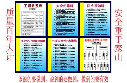 工地办公室都挂什么牌子,五牌一图挂在室内还是室外?