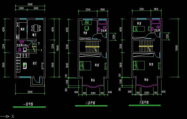 跪求大侠5米12米自建房建筑图纸带尺寸数据与室内图纸带尺寸数据可建3