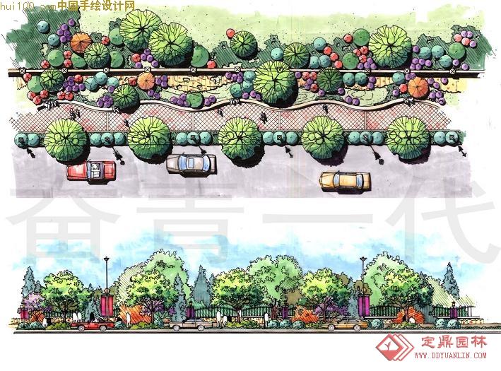 有没有景观手绘施工图效果图?