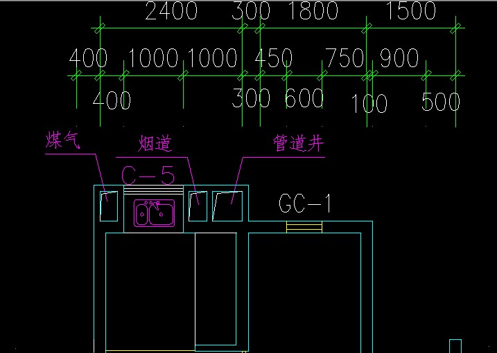 厨房平面布置图要画烟道和管道井吗