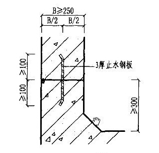 施工缝做法中:止水条,止水钢板和止水带,分别在什么情况下使用?