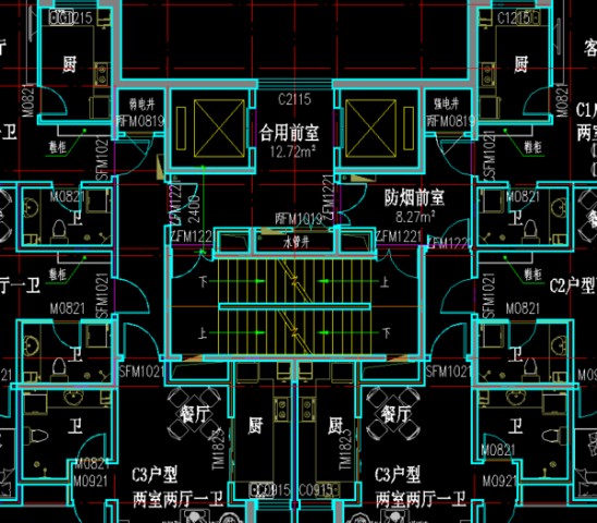 一類高層塔式住宅剪刀梯要設置一個前室還是兩個